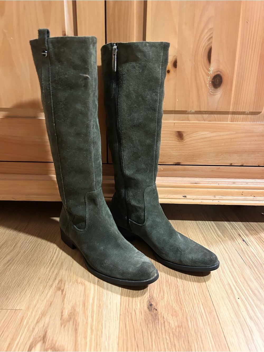Calvin Klein Suede Riding Boots
